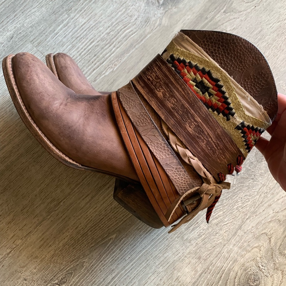 Freebird by Steven Mezcal ankle boots womens brown western